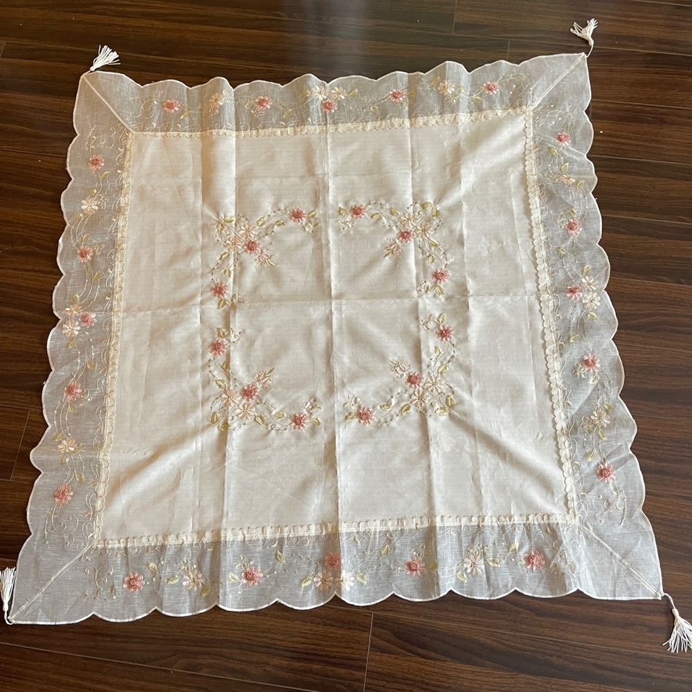 Beautiful silk table cloth